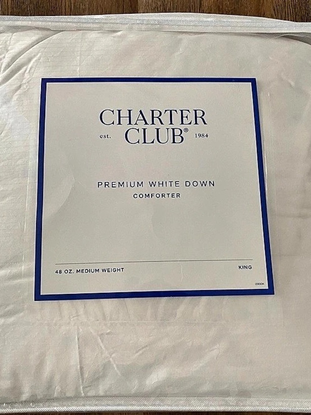 Charter Club Premium White Down Comfort medium Weight White Down Comforter
